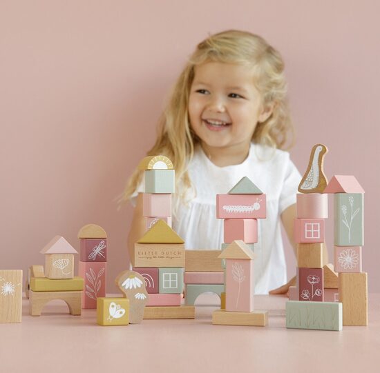 Little Dutch Building Blocks rose 7018